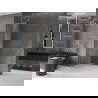 Mexen Velar L paroi de douche coulissante Walk-in 100 x 200 cm, transparent 8 mm, or brossé - 871-100-003-03-55