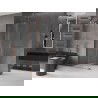 Mexen Velar L paroi de douche coulissante Walk-in 100 x 200 cm, transparent 8 mm, or rose - 871-100-003-03-60