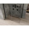Mexen Omega cabine de douche coulissante 150 x 80 cm, transparente, noire - 825-150-080-70-00