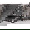 Mexen Velar L écran de douche coulissant Walk-in 90 x 200 cm, transparent 8 mm, noir - 871-090-003-03-70