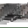 Mexen Velar L écran de douche coulissant Walk-in 90 x 200 cm, transparent 8 mm, noir - 871-090-003-03-70