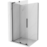 Paroi de douche coulissante Mexen Velar L Walk-in 120 x 200 cm, transparent 8 mm, noire - 871-120-003-03-70