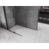 Mexen Velar L paroi de douche coulissante Walk-in 120 x 200 cm, transparent 8 mm, noir - 871-120-003-03-70