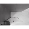 Mexen Velar L paroi de douche coulissante Walk-in 120 x 200 cm, transparent 8 mm, noir - 871-120-003-03-70