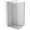 Mexen Velar L paroi de douche coulissante Walk-in 100 x 200 cm, transparent 8 mm, nickel brossé - 871-100-003-03-97