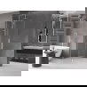 Mexen Velar L paroi de douche coulissante Walk-in 90 x 200 cm, transparent 8 mm, nickel brossé - 871-090-003-03-97