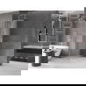 Mexen Velar L paroi de douche coulissante Walk-in 100 x 200 cm, givrée 8 mm, chrome - 871-100-003-33-01