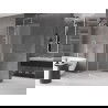 Mexen Velar L paroi de douche coulissante Walk-in 100 x 200 cm, givrée 8 mm, chrome - 871-100-003-33-01