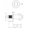 Mexen Kai support de douche, doré - 79351-50