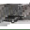 Mexen Velar L cloison de douche coulissante Walk-in 100 x 200 cm, givre 8 mm, or - 871-100-003-33-50