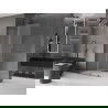 Paroi de douche coulissante Mexen Velar L Walk-in 100 x 200 cm, givre 8 mm, gris gun brossé - 871-100-003-33-66