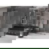 Mexen Velar L panneau de douche coulissant Walk-in 100 x 200 cm, dépoli 8 mm, gun metal - 871-100-003-33-95