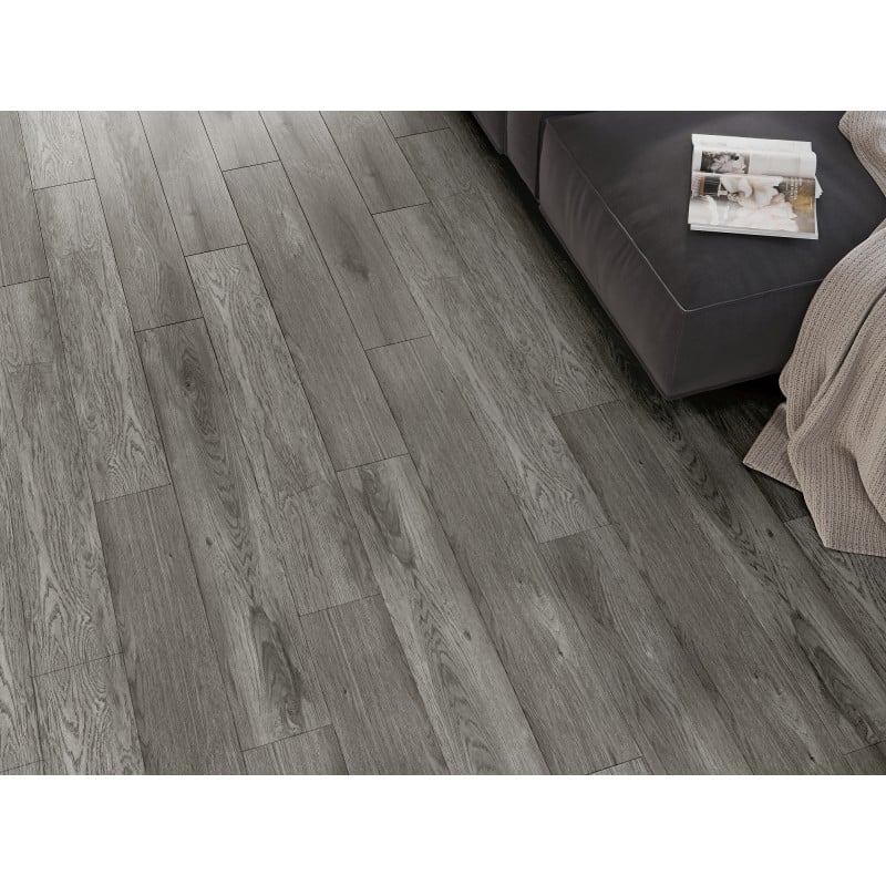 Mexen Claremont échantillon de panneaux vinyles SPC 6,5 mm, sous-couche IXPE 1,5 mm, 4 V-Fuge, Chêne - F1039-S