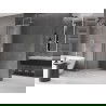 Mexen Velar L paroi de douche coulissante Walk-in 100 x 200 cm, givré 8 mm, nickel brossé - 871-100-003-33-97