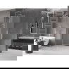 Mexen Velar L paroi de douche coulissante Walk-in 100 x 200 cm, givré 8 mm, nickel brossé - 871-100-003-33-97