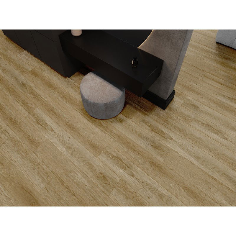 Mexen Manhattan échantillon de panneaux en vinyle 1240 x 182 mm SPC 6,5 mm, sous-couche IXPE 1,5 mm, 4 V-Fuge, Chêne - F1041-S