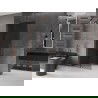 Mexen Velar L paroi de douche coulissante Walk-in 100 x 200 cm, graphite 8 mm, cuivre brossé - 871-100-003-43-65
