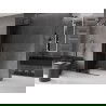 Mur de douche coulissant Mexen Velar L Walk-in 100 x 200 cm, graphite 8 mm, noir - 871-100-003-43-70
