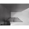 Mexen Velar L paroi de douche coulissante Walk-in 120 x 200 cm, graphite 8 mm, noire - 871-120-003-43-70