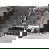 Mexen Velar L paroi de douche coulissante Walk-in 100 x 200 cm, graphite 8 mm, nickel brossé - 871-100-003-43-97