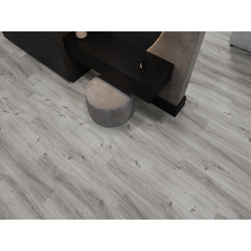 Mexen Harrison échantillon de panneaux vinyles SPC 6,5 mm, sous-couche IXPE 1,5 mm, 4 V-Joint, Chêne - F1044-S