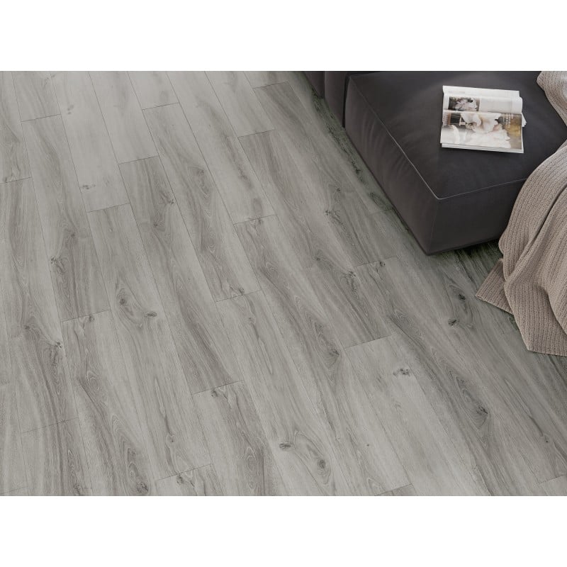 Mexen Harrison échantillon de panneaux vinyles SPC 6,5 mm, sous-couche IXPE 1,5 mm, 4 V-Joint, Chêne - F1044-S