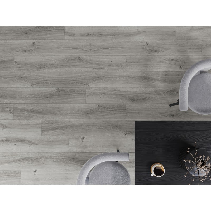 Mexen Harrison échantillon de panneaux vinyles SPC 6,5 mm, sous-couche IXPE 1,5 mm, 4 V-Joint, Chêne - F1044-S