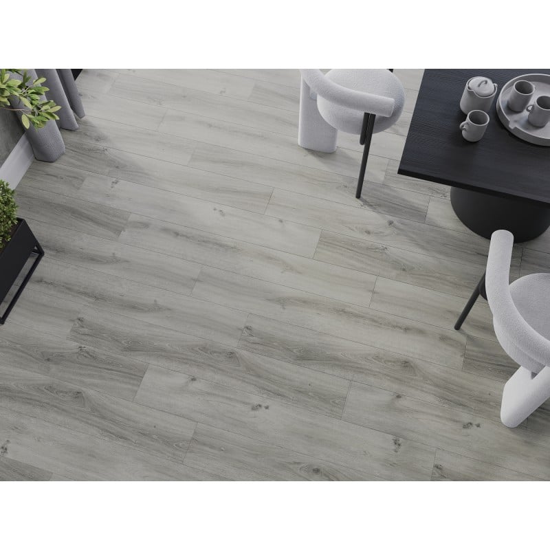 Mexen Harrison échantillon de panneaux vinyles SPC 6,5 mm, sous-couche IXPE 1,5 mm, 4 V-Joint, Chêne - F1044-S