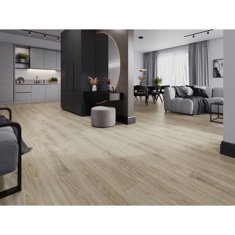 Mexen Madison échantillon de panneaux vinyles SPC 6,5 mm, sous-couche IXPE 1,5 mm, 4 V-Joint, Chêne - F1045-S