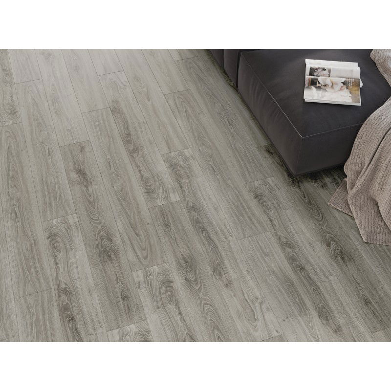 Mexen Silver Creek échantillon de panneaux vinyles 1240 x 182 mm SPC 6,5 mm, sous-couche IXPE 1,5 mm, 4 V-Joint, Chêne