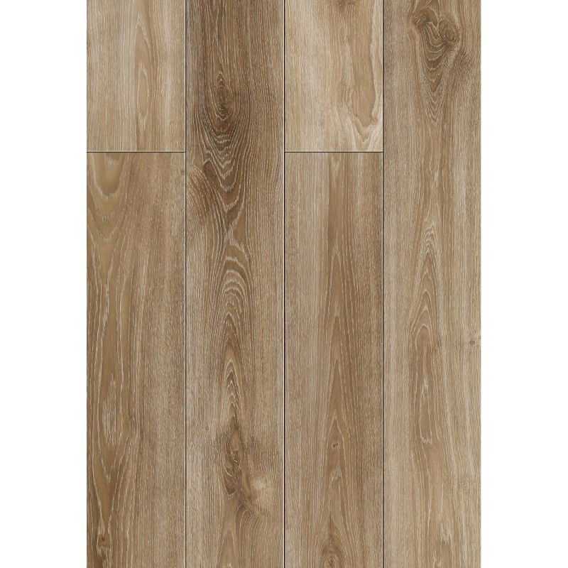 Mexen San Marcos échantillon de panneaux en vinyle 1240 x 182 mm SPC 6,5 mm, sous-couche IXPE 1,5 mm, 4 V-Fuge, Chêne - F1048-S