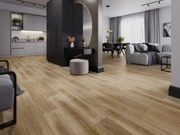 Mexen San Marcos échantillon de panneaux vinyles 1240 x 182 mm SPC 6,5 mm, sous-couche IXPE 1,5 mm, 4 V-Fuga, Chêne - F1048-S