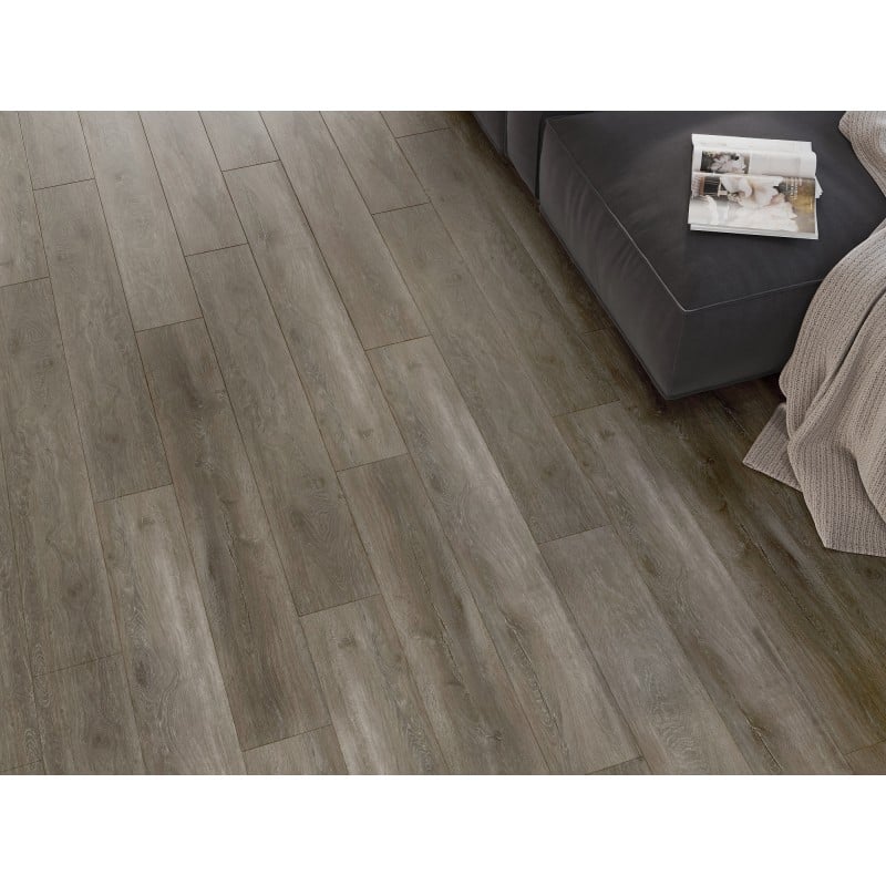 Mexen Sherwood échantillon de panneaux en vinyle SPC 6,5 mm, sous-couche IXPE 1,5 mm, 4 chanfreins en V, chêne - F1051-S
