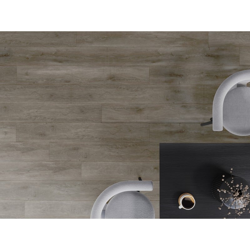 Mexen Sherwood échantillon de panneaux en vinyle SPC 6,5 mm, sous-couche IXPE 1,5 mm, 4 chanfreins en V, chêne - F1051-S