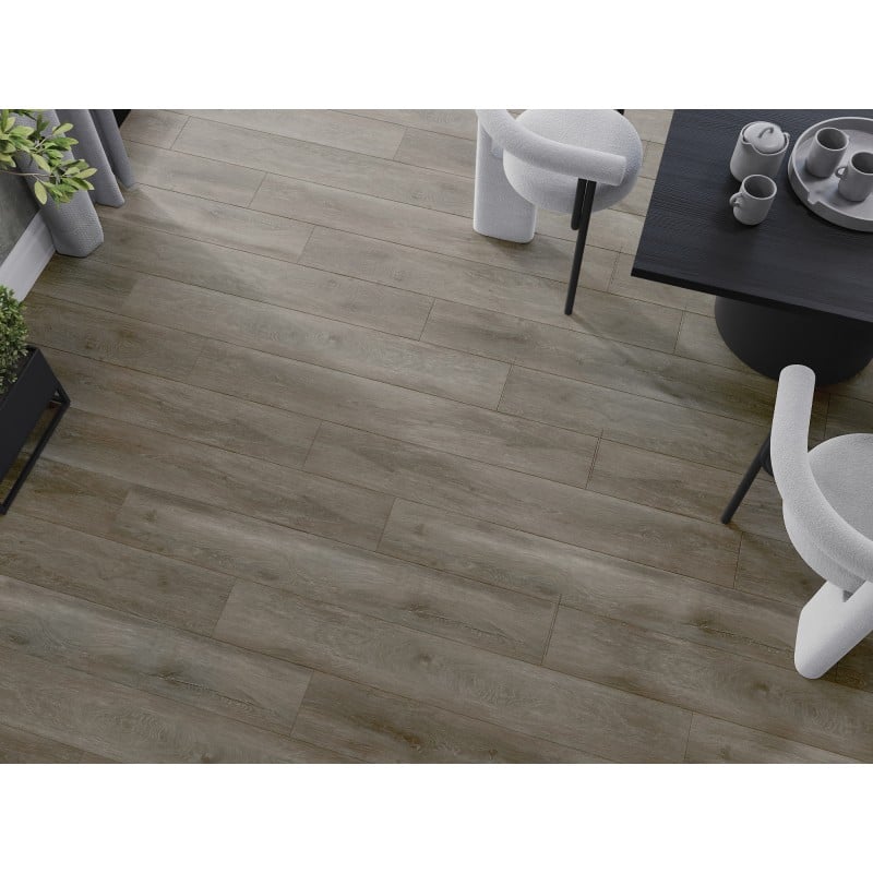 Mexen Sherwood échantillon de panneaux en vinyle SPC 6,5 mm, sous-couche IXPE 1,5 mm, 4 chanfreins en V, chêne - F1051-S