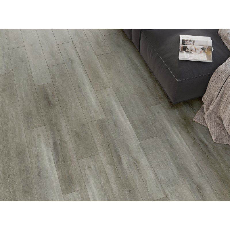 Mexen Riverdale échantillon de panneaux vinyles 1240 x 182 mm SPC 6,5 mm, sous-couche IXPE 1,5 mm, 4 V-Fuga, Chêne - F1052-S