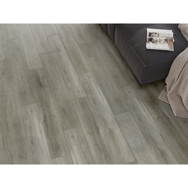 Mexen Riverdale échantillon de panneaux vinyles SPC 6,5 mm, sous-couche IXPE 1,5 mm, 4 V-Joint, Chêne - F1052-S
