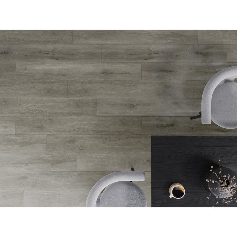 Mexen Riverdale échantillon de panneaux vinyles SPC 6,5 mm, sous-couche IXPE 1,5 mm, 4 V-Joint, Chêne - F1052-S
