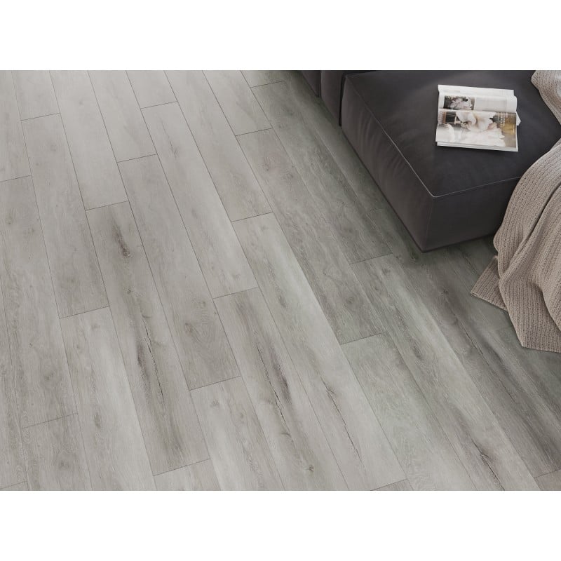 Mexen Boone échantillon de panneaux vinyles SPC 6,5 mm, sous-couche IXPE 1,5 mm, 4 V-Joint, Chêne - F1054-S