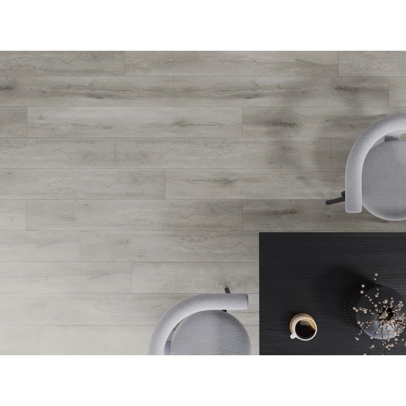 Mexen Boone échantillon de panneaux vinyles SPC 6,5 mm, sous-couche IXPE 1,5 mm, 4 V-Joint, Chêne - F1054-S