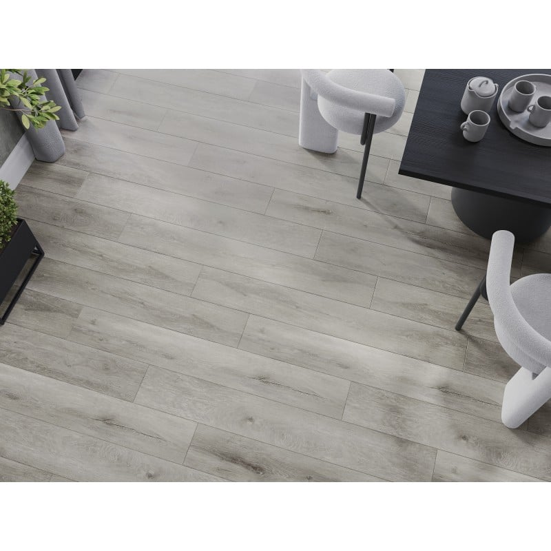Mexen Boone échantillon de panneaux vinyles SPC 6,5 mm, sous-couche IXPE 1,5 mm, 4 V-Joint, Chêne - F1054-S