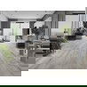 Mexen Boone échantillon de panneaux vinyles 1240 x 182 mm SPC 6,5 mm, sous-couche IXPE 1,5 mm, 4 V-Fuga, Chêne - F1054-S