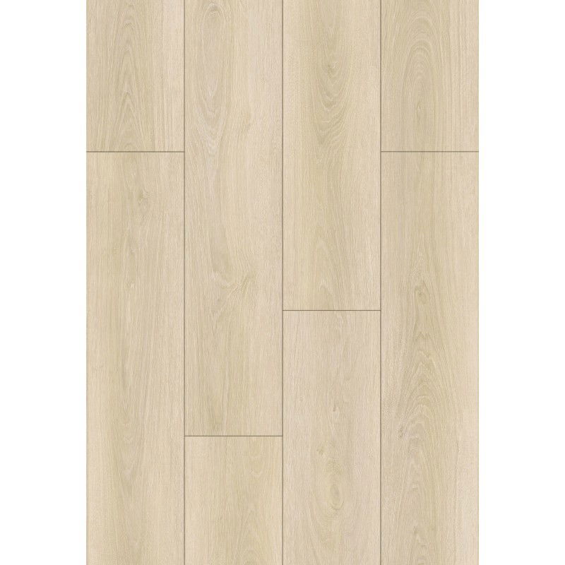 Mexen Charlotte échantillon de panneaux en vinyle 1240 x 182 mm SPC 6,5 mm, sous-couche IXPE 1,5 mm, 4 V-Fuga, Chêne - F1055-S