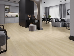 Mexen Charlotte échantillon de panneaux en vinyle 1240 x 182 mm SPC 6,5 mm, sous-couche IXPE 1,5 mm, 4 V-Fuga, Chêne - F1055-S