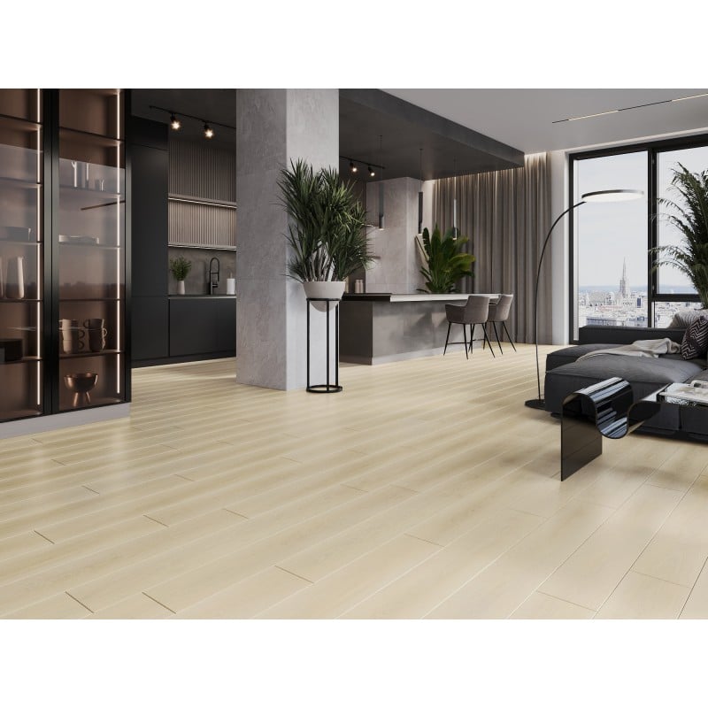 Mexen Charlotte échantillon de panneaux vinyles SPC 6,5 mm, sous-couche IXPE 1,5 mm, 4 V-Joint, Chêne - F1055-S