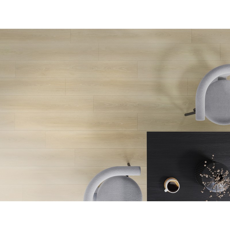 Mexen Charlotte échantillon de panneaux vinyles SPC 6,5 mm, sous-couche IXPE 1,5 mm, 4 V-Joint, Chêne - F1055-S