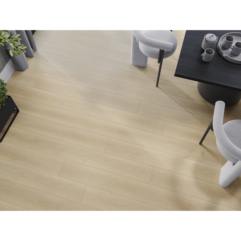 Mexen Charlotte échantillon de panneaux vinyles SPC 6,5 mm, sous-couche IXPE 1,5 mm, 4 V-Joint, Chêne - F1055-S