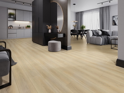 Échantillon de panneau vinyle Mexen Kinston 1240 x 182 mm SPC 6,5 mm, sous-couche IXPE 1,5 mm, 4 V-Fuga, Chêne - F1057-S