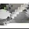 Mexen Eris baignoire autoportante 180 x 95 cm, blanche, trop-plein noir - 53441809500-70