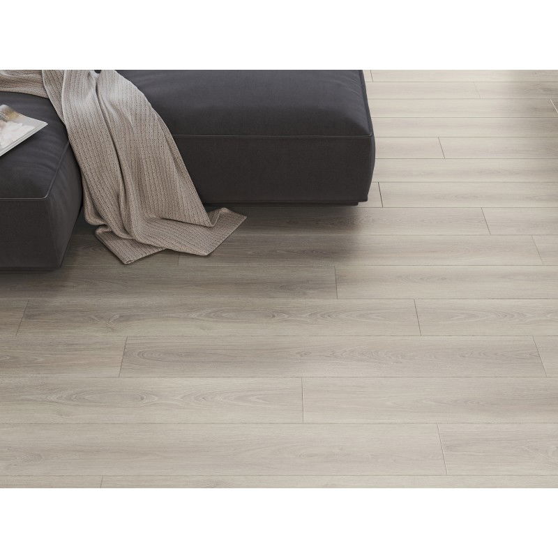 Mexen Wilson échantillon de panneaux vinyles 1240 x 182 mm SPC 6,5 mm, sous-couche IXPE 1,5 mm, 4 V-Fuga, Chêne - F1058-S